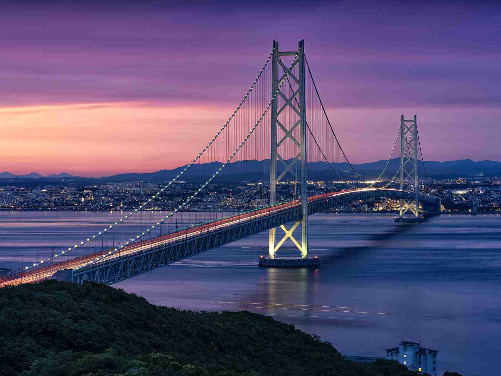 Akashi-Kaikyo Bridge - The World's Longest Suspension Bridge | RePicture